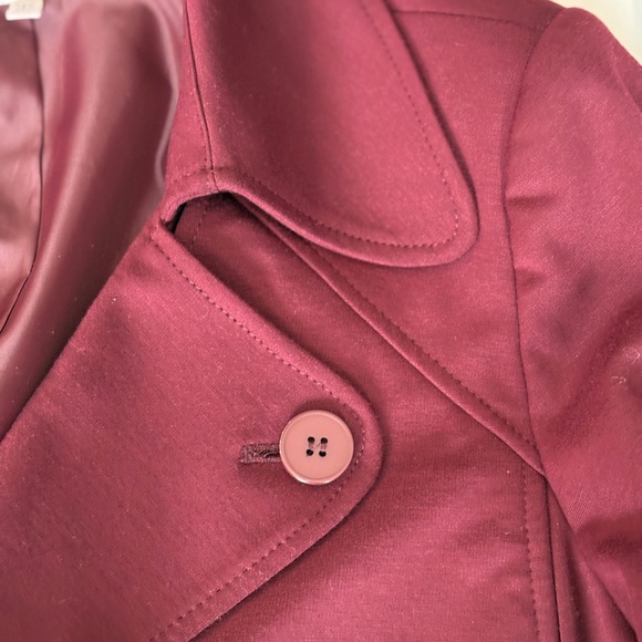 Jones Studio Burgundy Women's Pea Coat, Size 18W - Picture 12 of 13